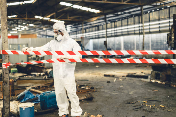 Professional Drug Lab Cleanup technician working in Islip Terrace, NY